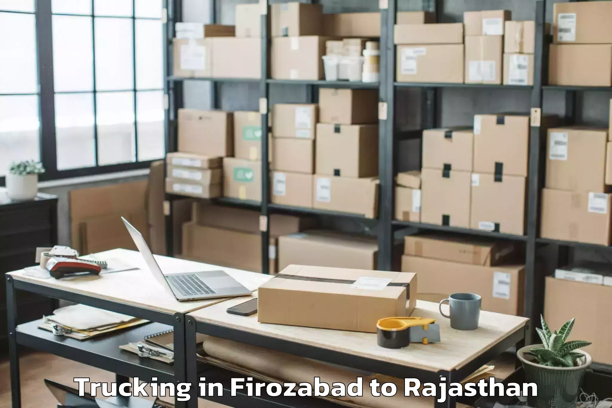 Reliable Firozabad to Dausa Trucking